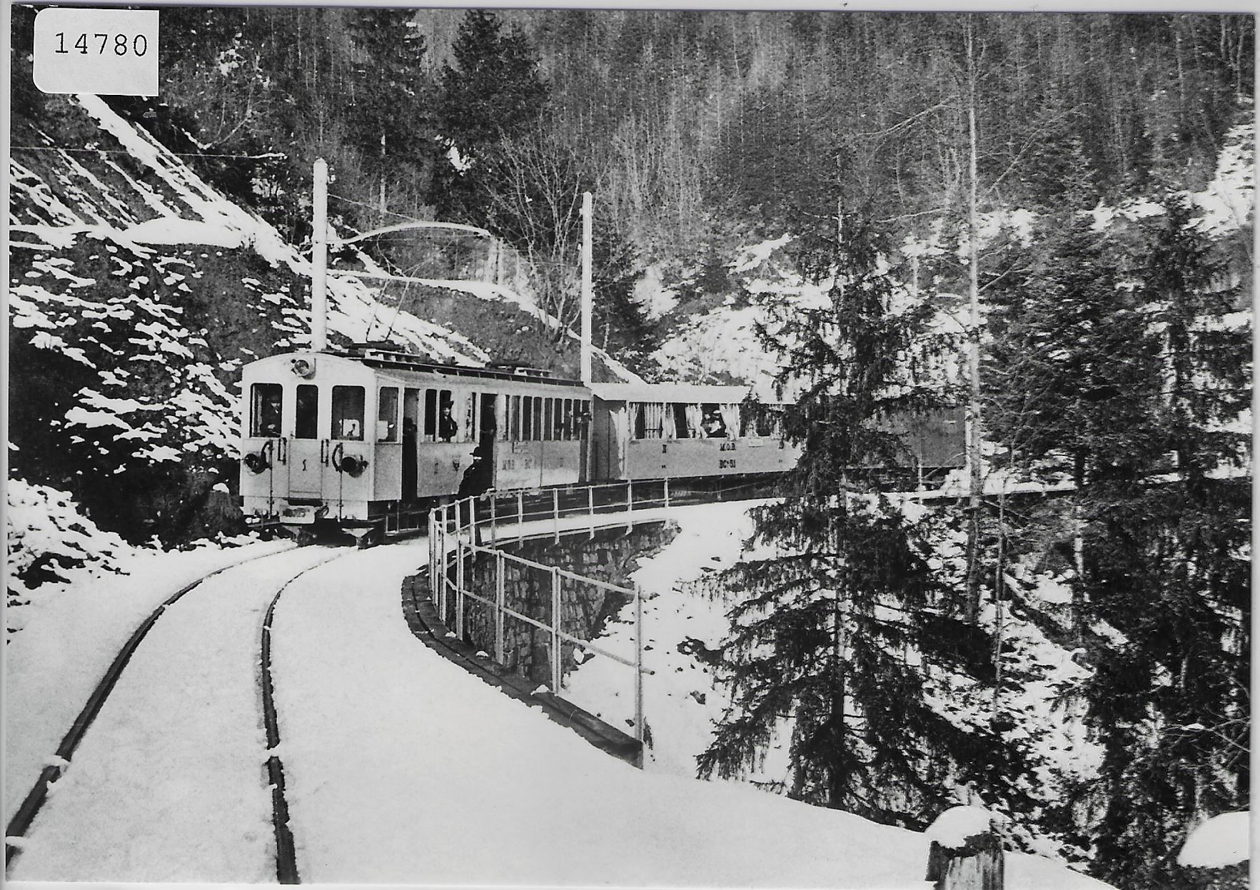 Zaumzeug & Halfter: Train pour Montreux sur les ponts du – Antik aus Ettingen von Kartenplanet
