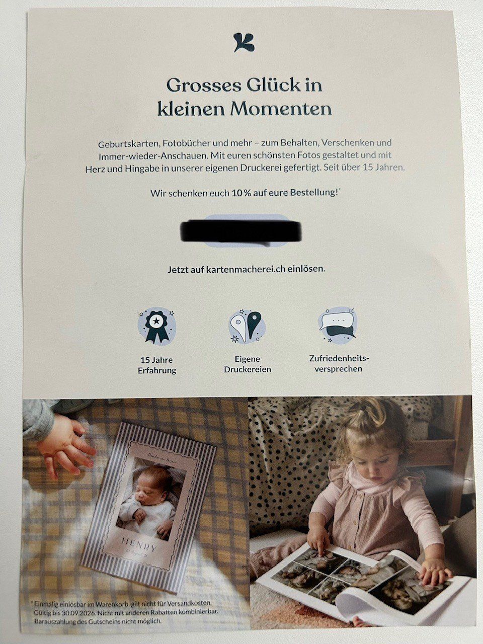 Buoni: Kartenmacherei 10% Online-Gutschein – Nuovo e nell'imballaggio originale da Burgdorf venduto da MCSchweizer88 1