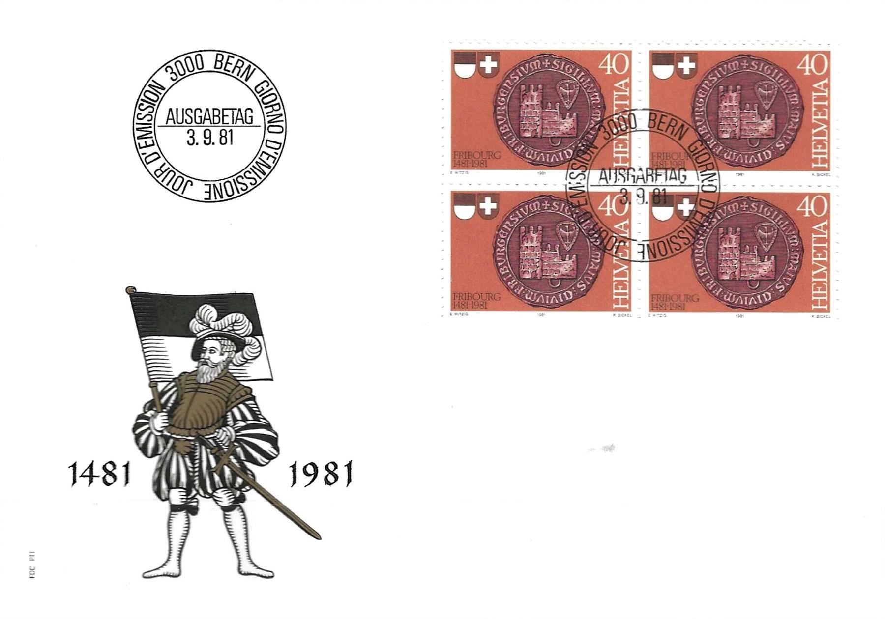 Tutti i francobolli: FDC  Viererblock 1981 – Usato da Koblenz venduto da Himmelsreiter