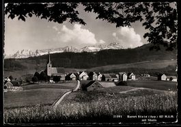 AK Stein /App., Durchblick zur Kirche