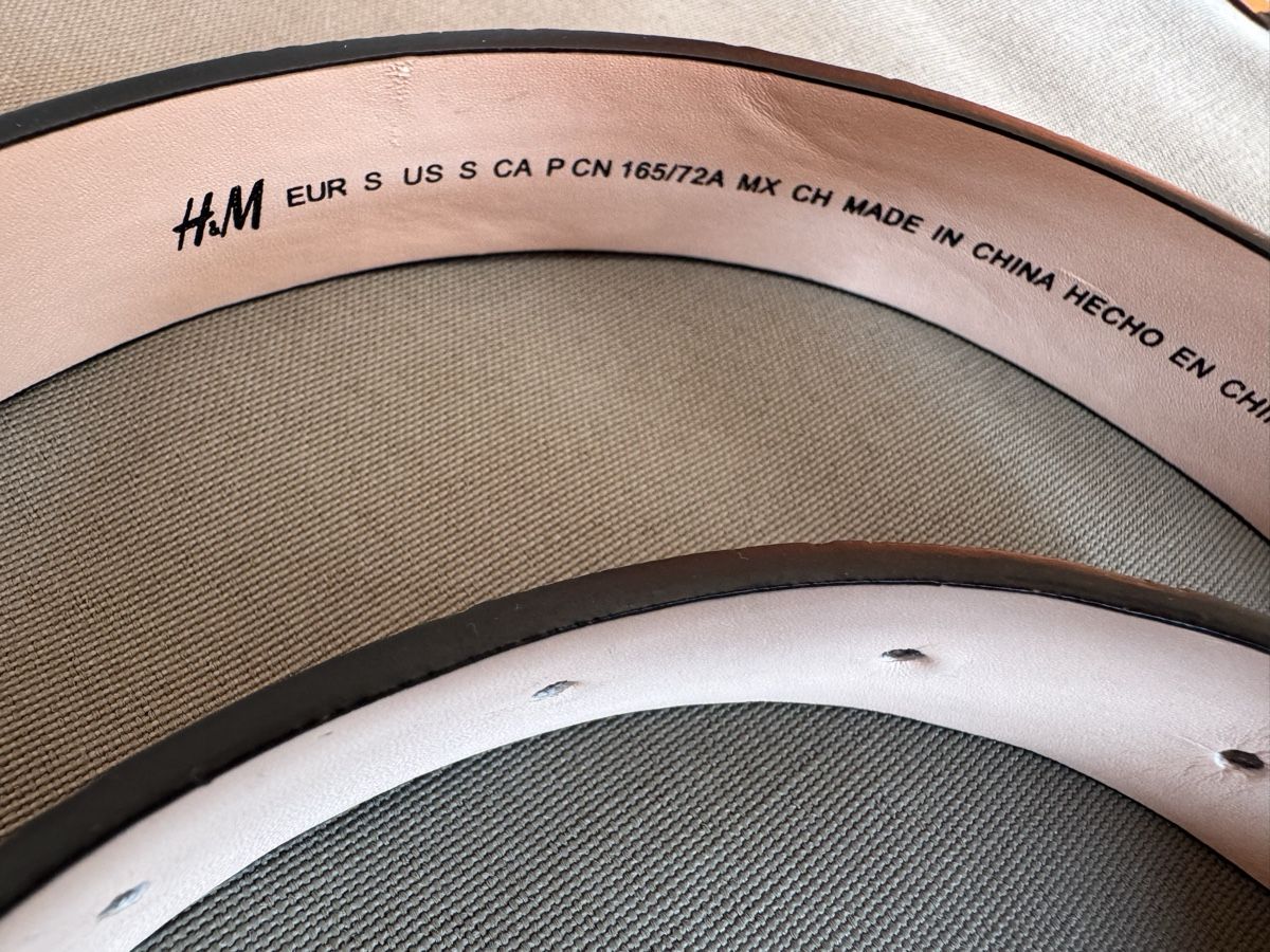 H&M Cinture: H&M Krokoprint Guertel Schwarz Grösse S – Usato da Neuhausen venduto da rom_zrr2 3