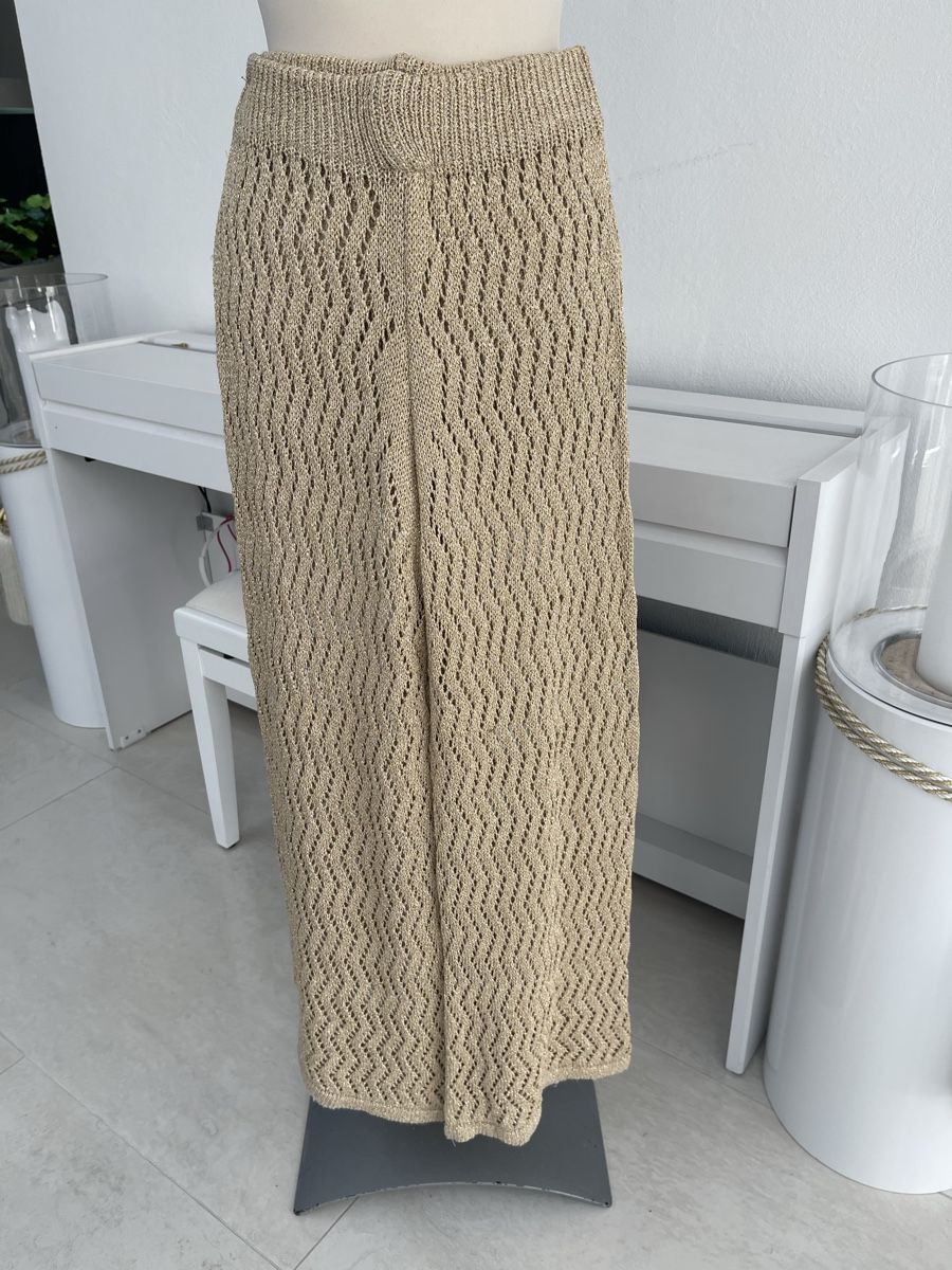 Pantaloni: Goldene Strickhose Grösse S – Usato da Weisslingen venduto da Spiegelbild0