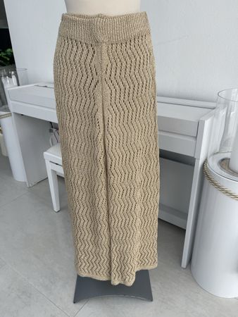 Goldene Strickhose Grösse S