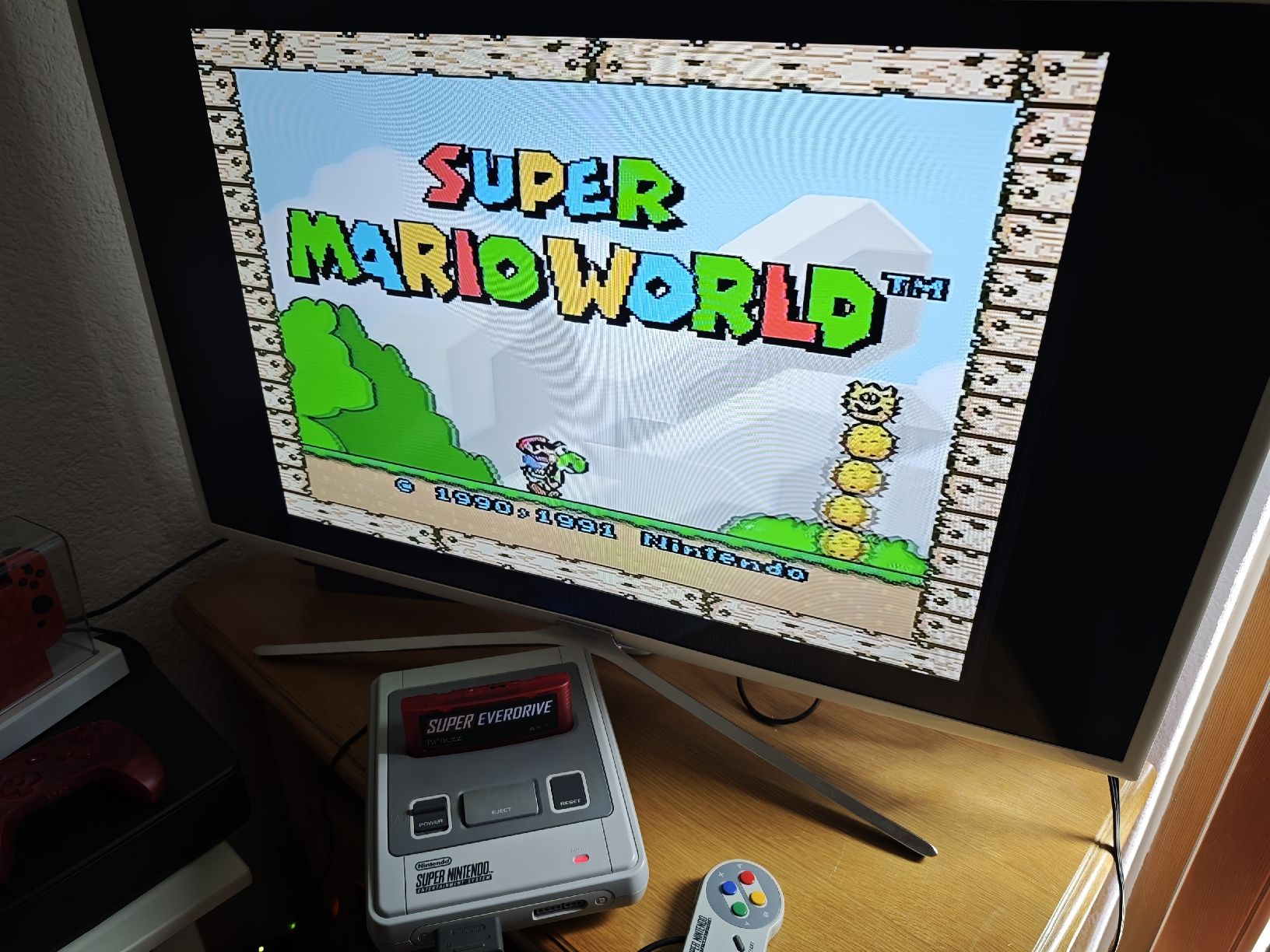Nintendo Console: Super Nintendo SNES Konsole mit Controller – Usato da Leibstadt venduto da Rova 3