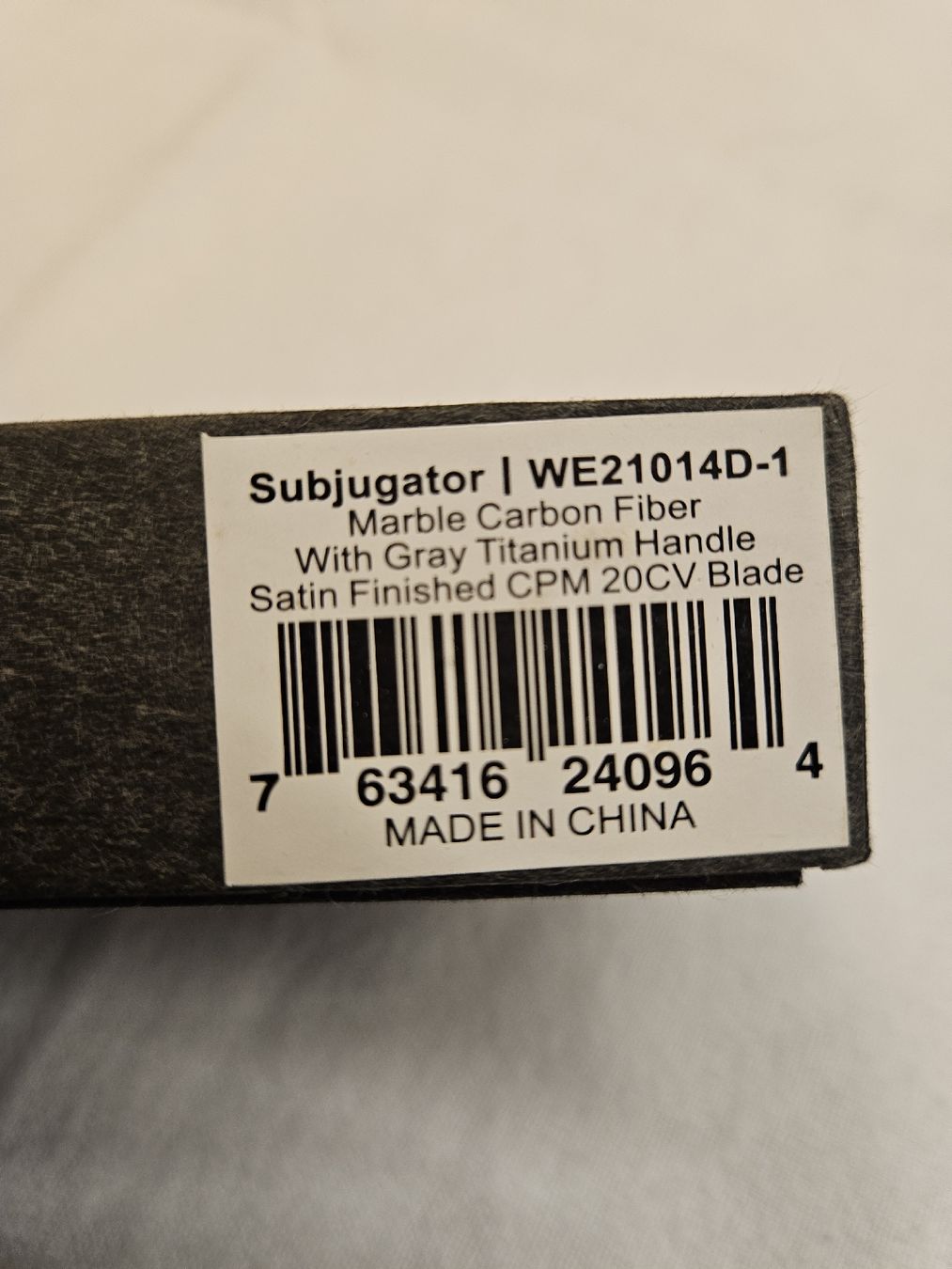Accessori: WE Knife Subjugator einhand Messer – Usato da Bern venduto da XHP 2
