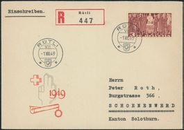 1949 - Pro Patria - Bundesfeier - Brief - 1. August Rütli