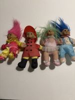 Set 4 Plüschtiere Vintage Trolls 90Er Jahre