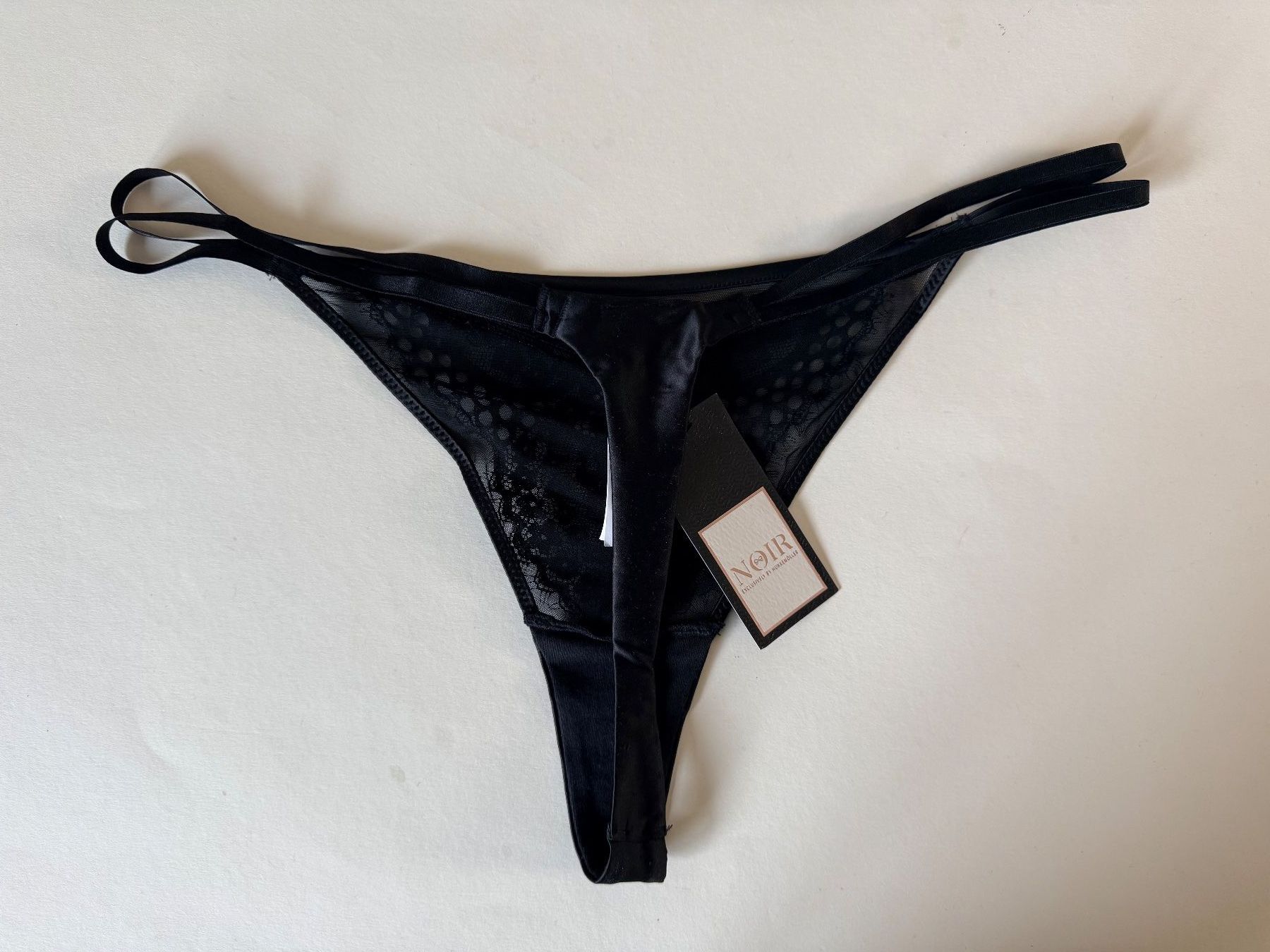 Hunkemöller Altra biancheria intima: HUNKEMÖLLER, String VERONICA, Grösse L, Farbe Schwarz – Nuovo e nell'imballaggio originale da Rudolfstetten venduto da gst_g7xl 2