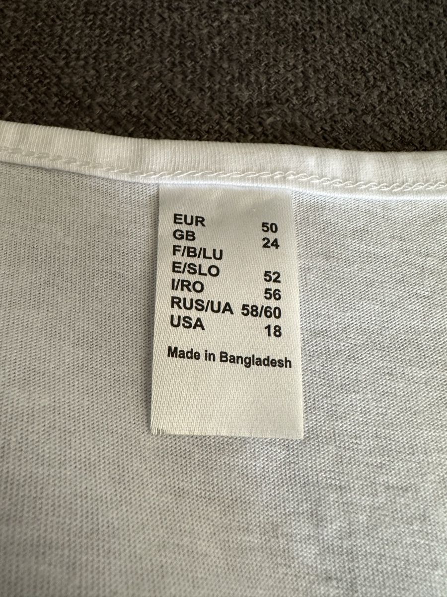 Tops: Canotta bianca 100% cotone, taglia 50/52 – Neu (gemäss Beschreibung) aus Chiasso von pri_yp8y 1