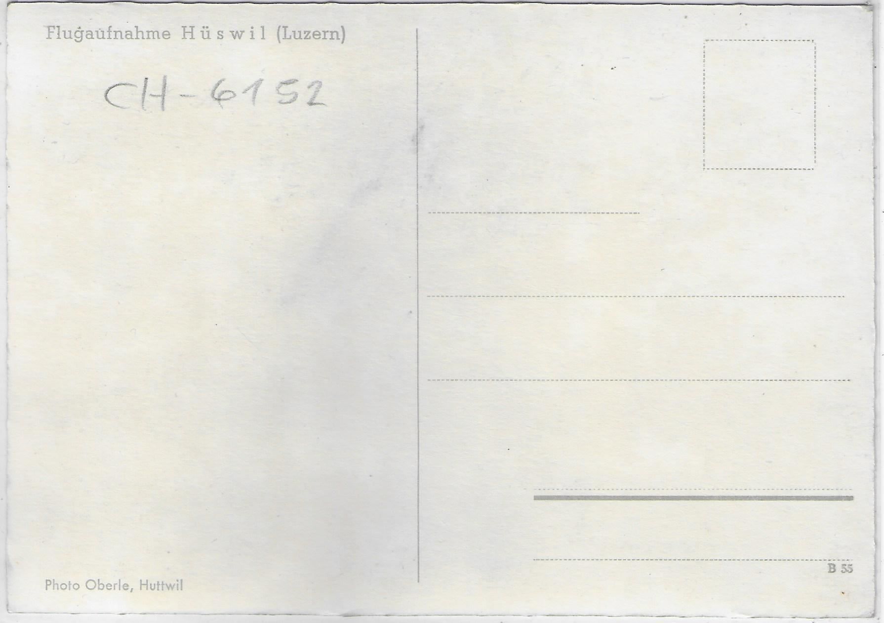 Cartoline postali: Flugaufnahme Hüswil LU – Usato da Ettingen venduto da Kartenplanet 1