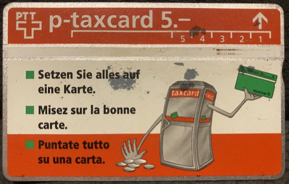 Cartes de téléphone: P-taxcard – D'occasion à Lausanne par babacard10
