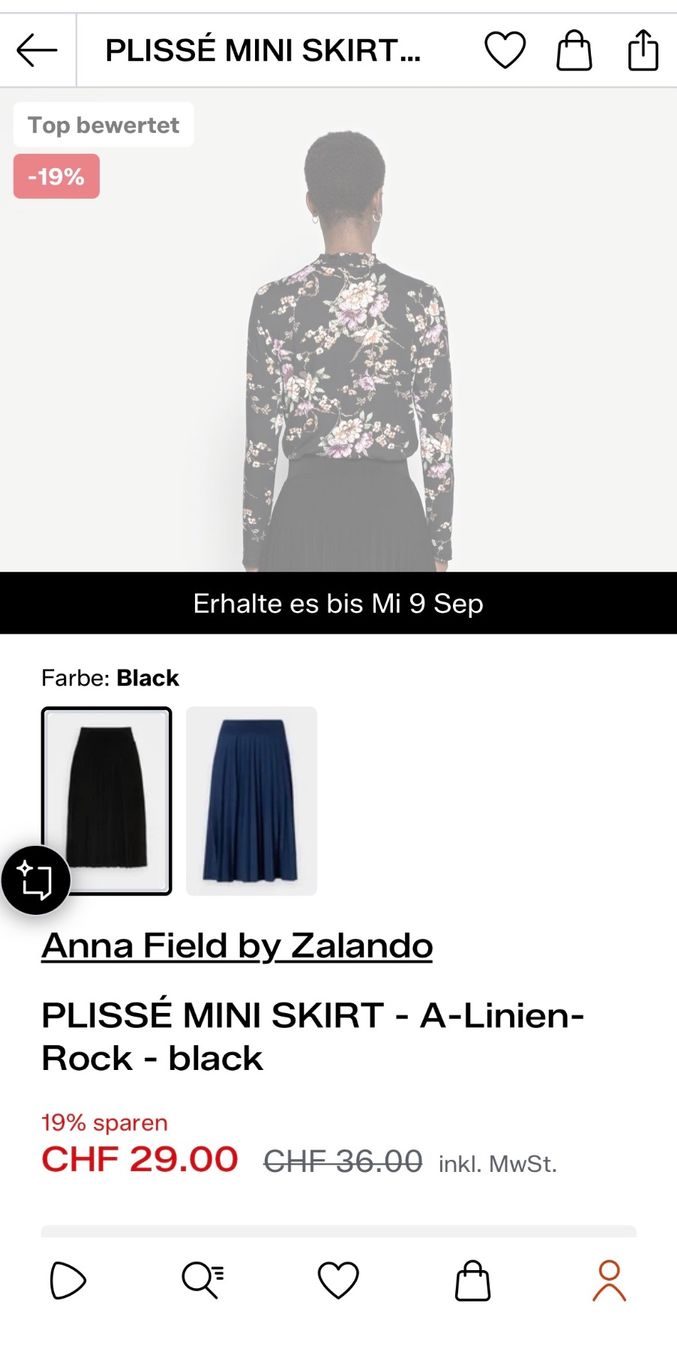 Anna Field Gonne: schwarzer Rock Anna Field S – Usato da Mols venduto da ALE55A 5