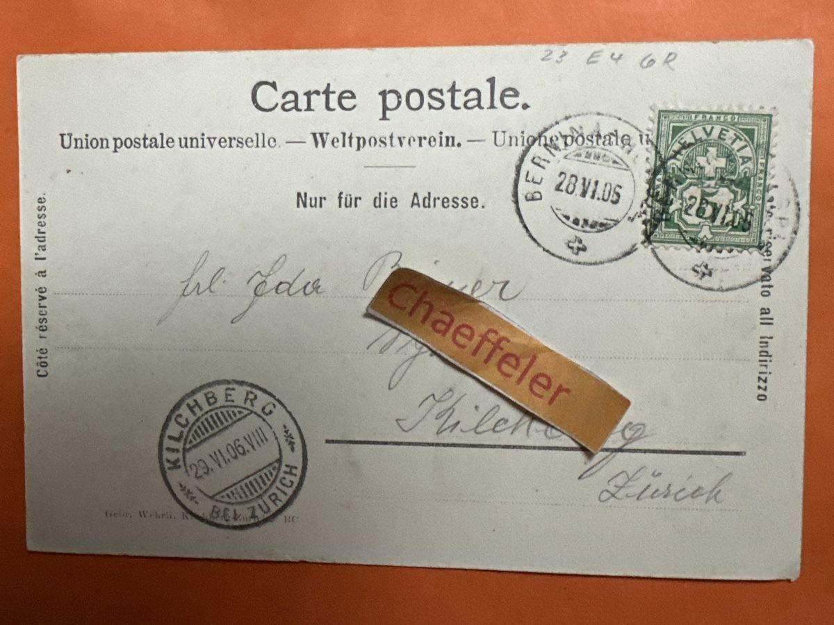 Cartes postales: 1906 Diavolezzasee Schweiz  – D'occasion à Zürich par Chaeffeler 1