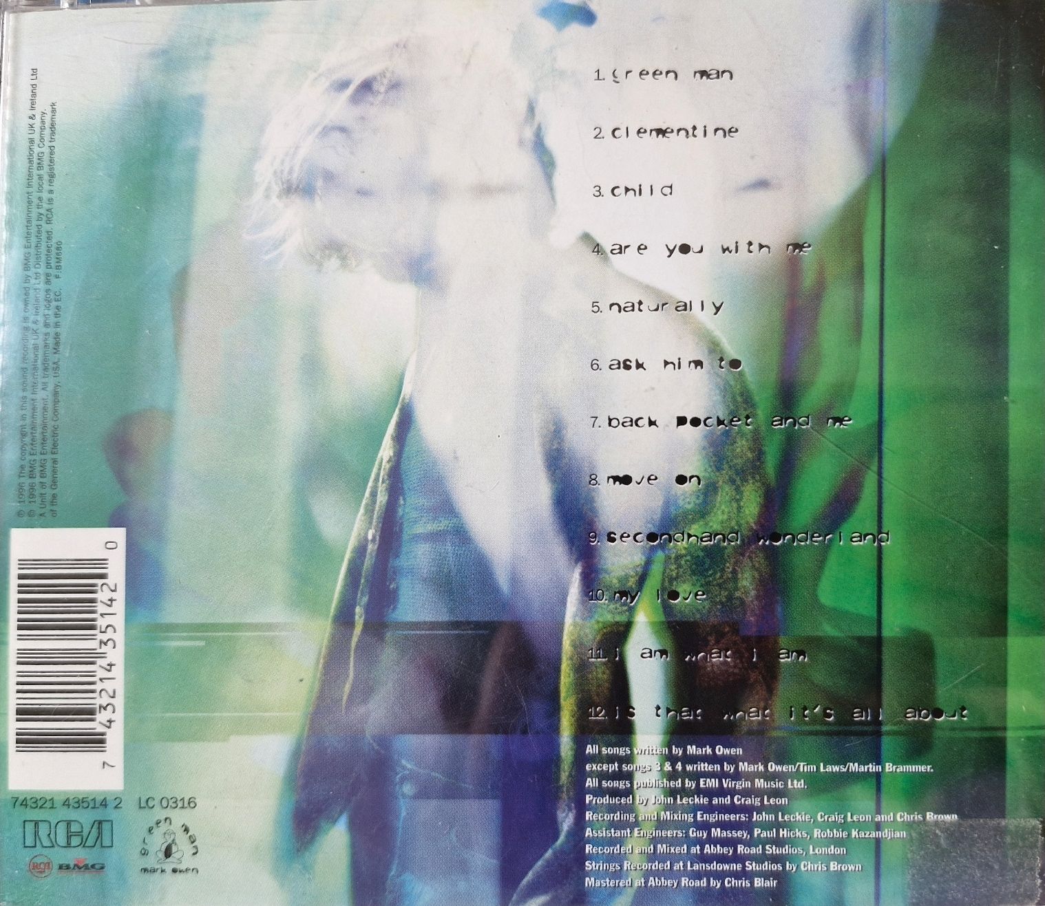 CDs: Mark Owen - green man CD – Gebraucht aus Thun von rinka3 1