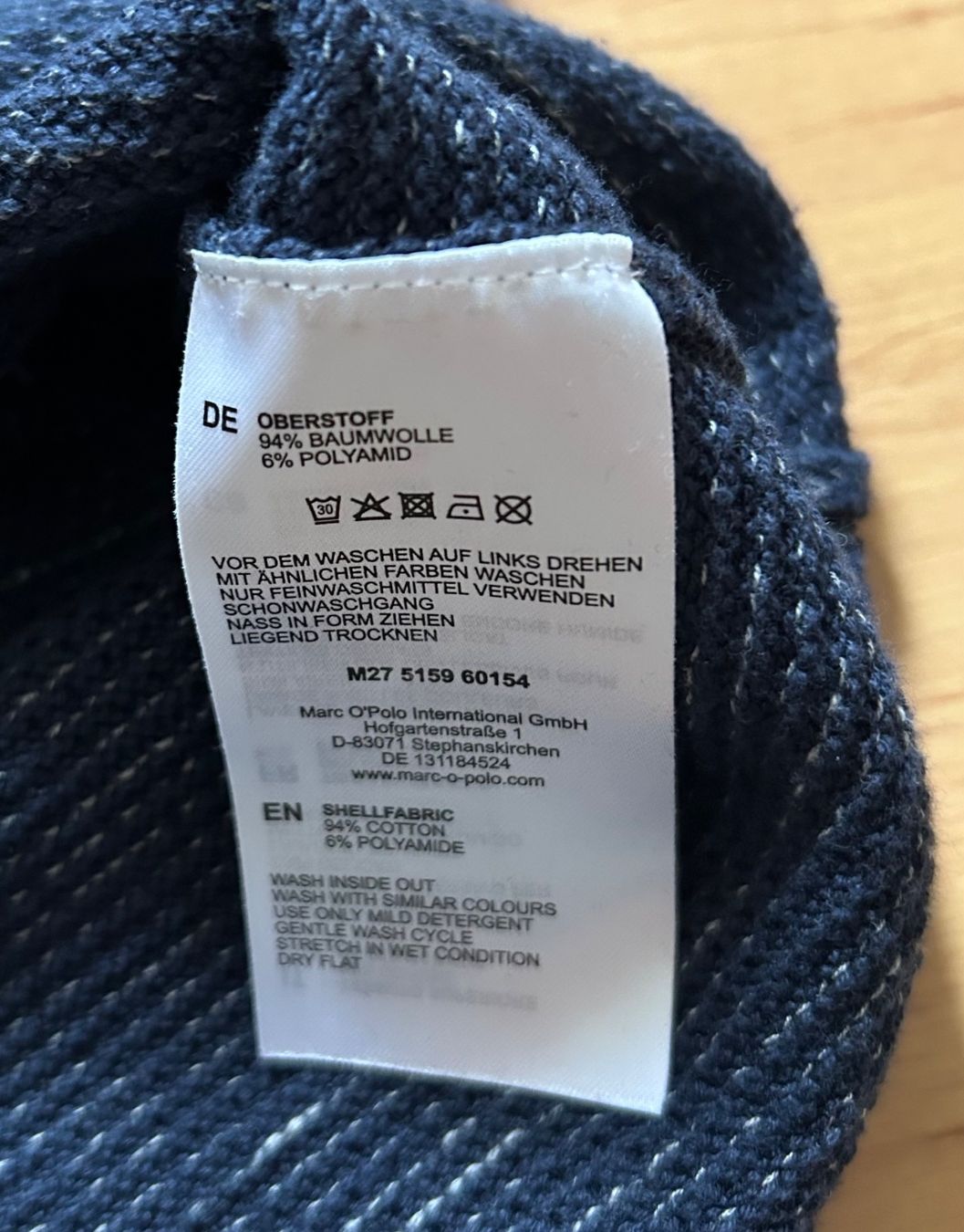 Maglioni & Felpe: Herren Pullover Marc O’Polo blau – Usato da Gutenswil venduto da walker60 4