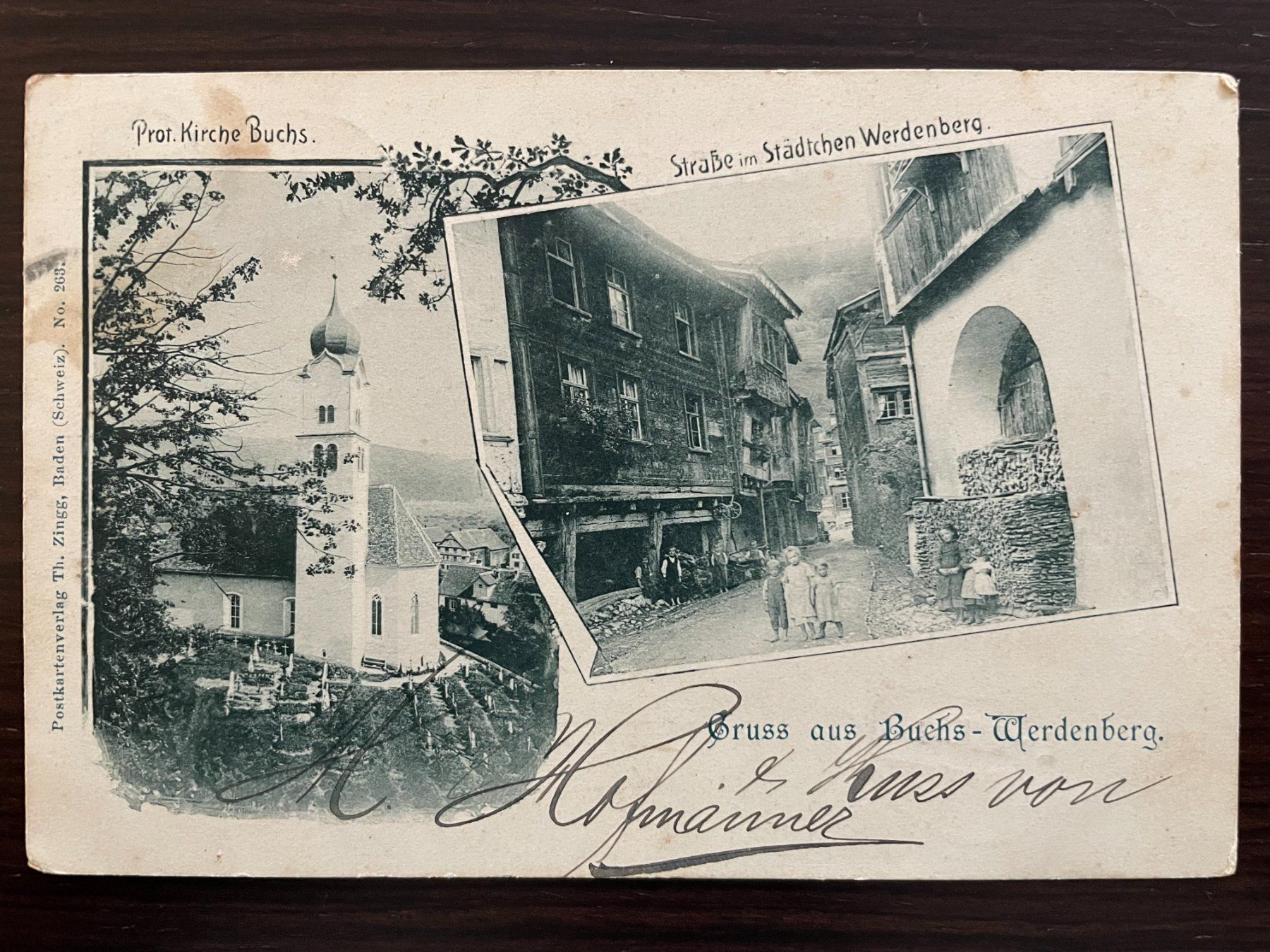 Cartoline postali: GRUSS AUS BUCHS - WERDENBERG 2 spez. Ansichtskarten um 1900 – Usato da Wald ZH venduto da TLILEF 1