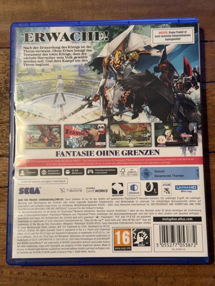 Spiele: Metaphor Re Fantazio PS5 – Gebraucht aus Wädenswil von alejandroha 1