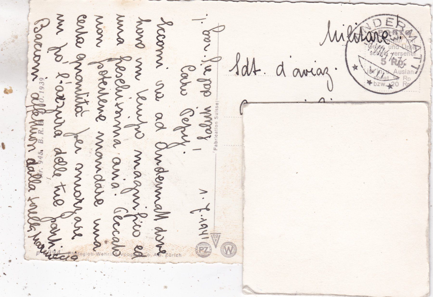 Cartoline postali: Die Teufelsbrücke am Gotthard 1941 – Usato da Herisau venduto da Lisegrat2008 1