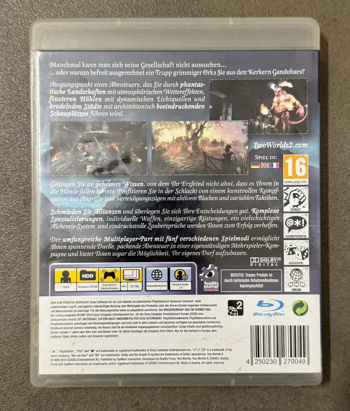 Giochi: PS3 Two Worlds 2 - schnelle Lieferung! – Usato da Birsfelden venduto da Dealgoenner24 3