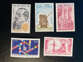 Frankreich 1979 Lot postfrische Briefmarken Monat Mai
