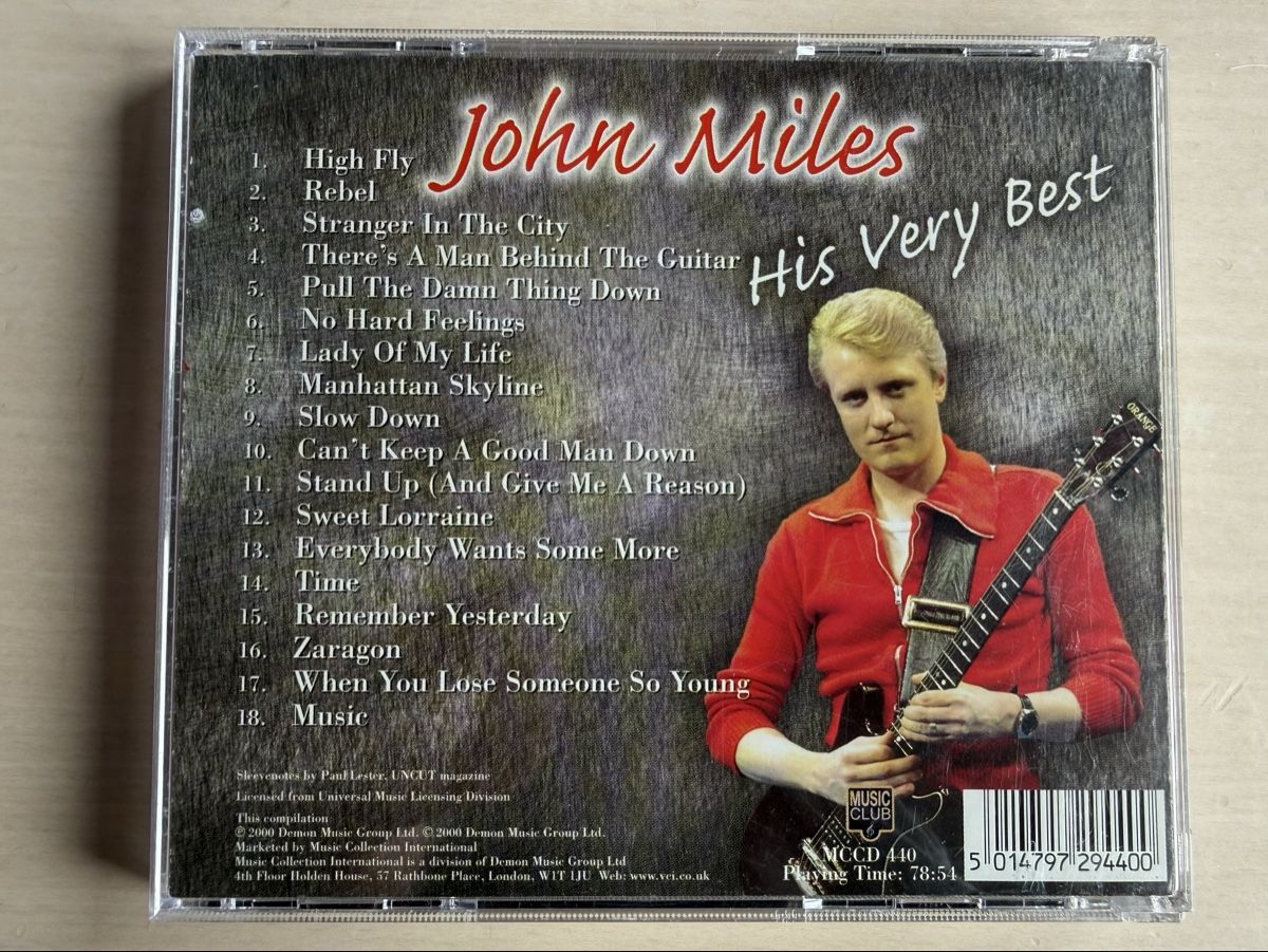 CDs: John Miles - His Very Best CD – D'occasion à Oberried Brienz par Chyara 1