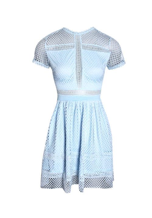 Vestiti: Kleid AX Paris hellblau Spitze Grösse 36- 38 – Usato da St. Gallen venduto da jojan 1