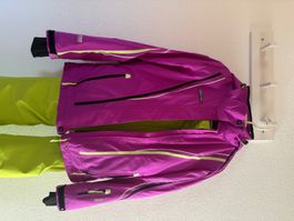 Ensemble de ski vert et violet