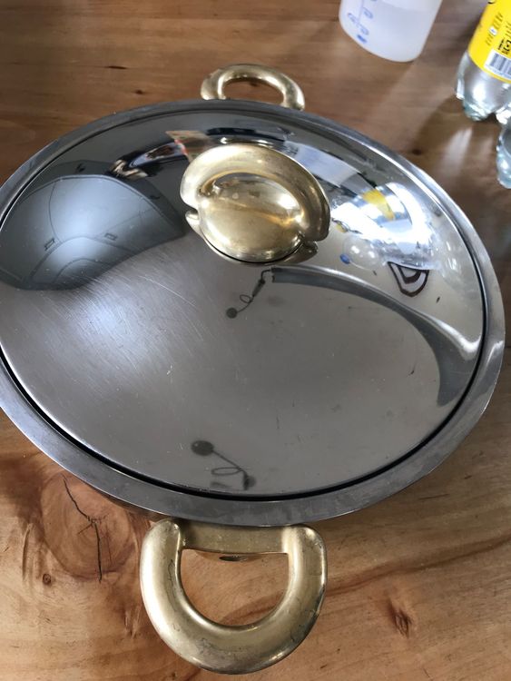 Casseruola fonda 24 cm con coperchio in vetro pyrex linea Sintesi Mepra