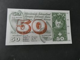 Schweiz 1970, 50 Franken   ungefaltet