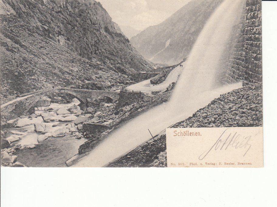 Cartoline postali: Schöllenen 1905 – Usato da Bürglen TG venduto da StampGraf