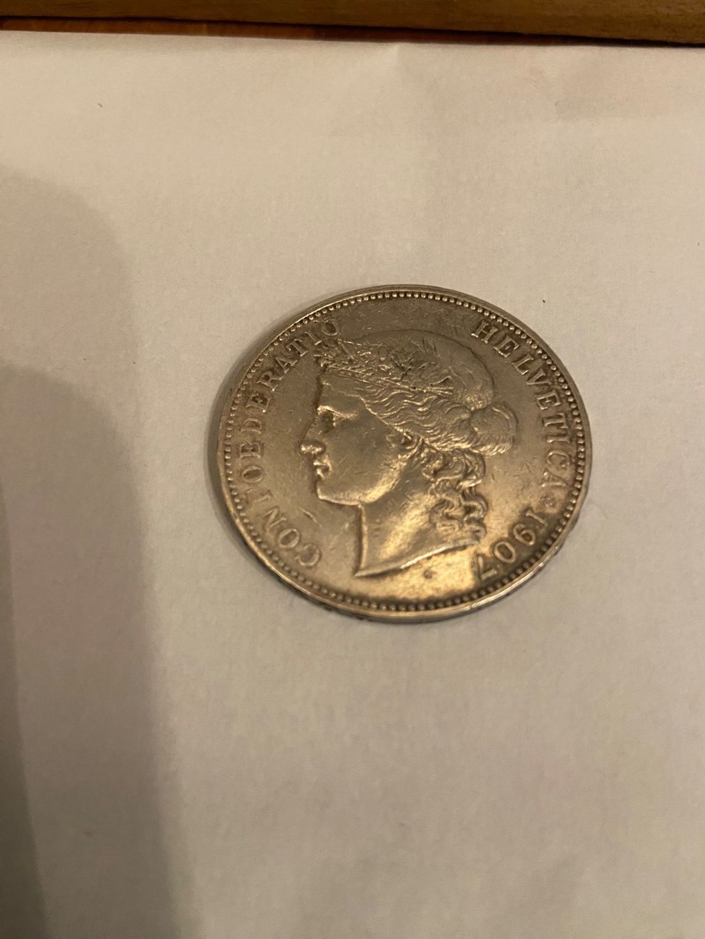 Tutti le monete: 5 Franken Münze 1907 SS – Nuovo (secondo la descrizione) da Zürich venduto da ragusa45 2