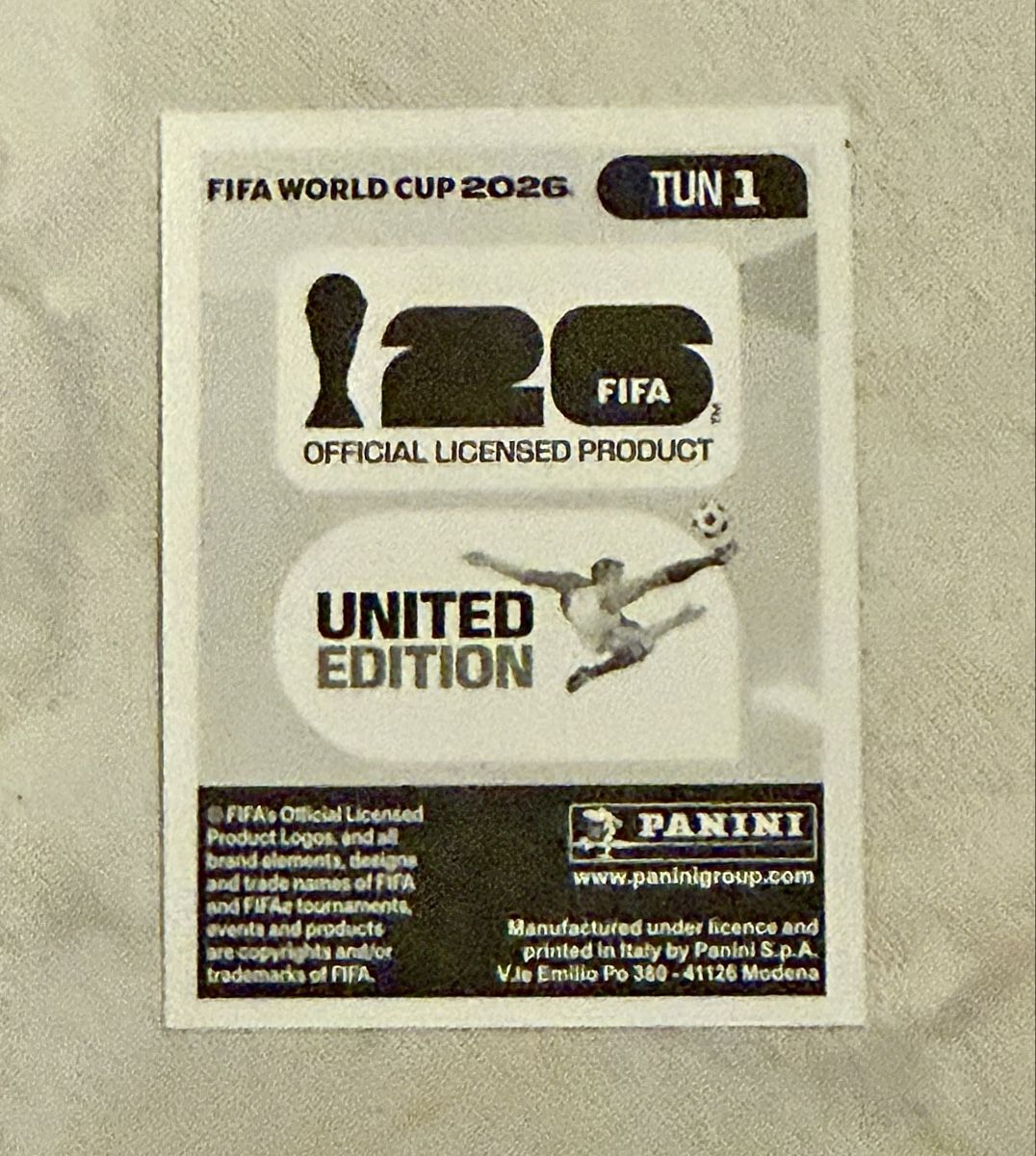 Panini Cartes à collectionner: Panini WM 2026!!! TUN 1 – Neuf (Voir description) à Oberentfelden par NunoLouro 1