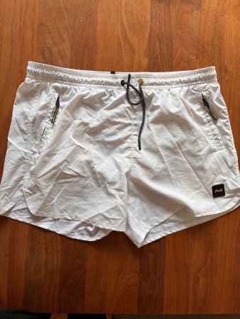 Herren Bade Short von FKOffical/Italien - Weiss