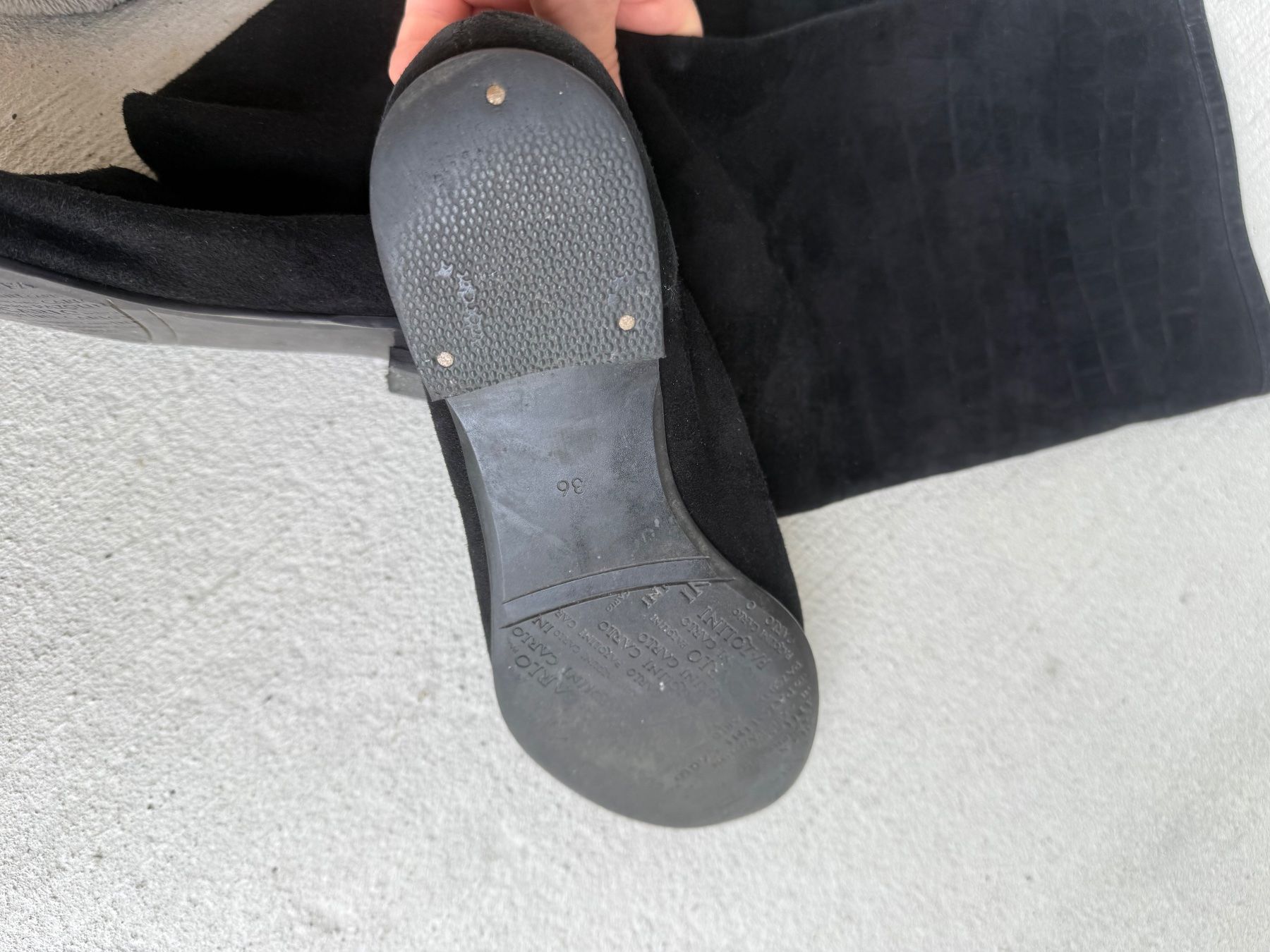 Scarpe da donna: Schwarze Wildleder Overknee Stiefel - Grösse 36 – Usato da Riehen venduto da ann_76jw 3
