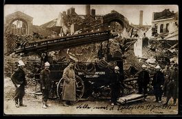 Foto-AK Lille, Explosion am 11.01.1916, 