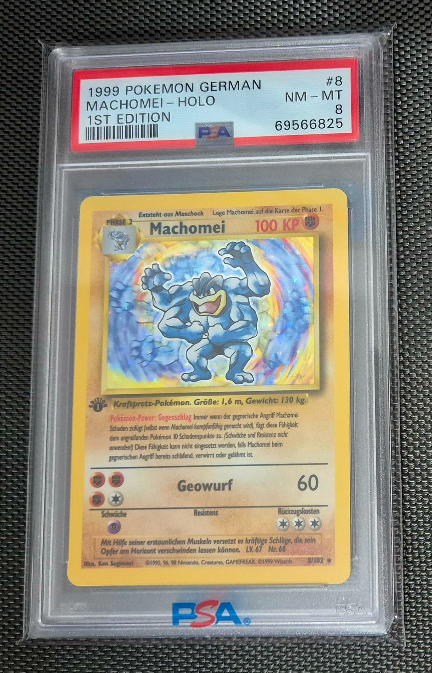 Giochi: Pokemon - Machomei PSA 8 Holo first Edition – Nuovo (secondo la descrizione) da Urdorf venduto da amarzehic
