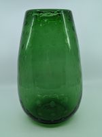 Grüne Vase Bubble Glasvase