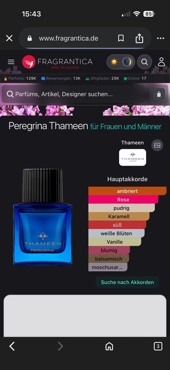 Profumi & Eau de Toilette: Thameen Peregrina,2 ml – Usato da Sursee venduto da nst_czk2 1
