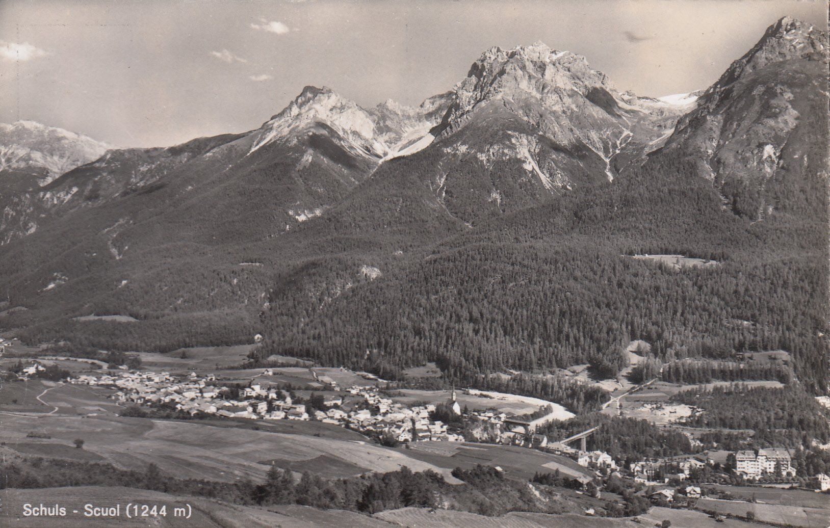 Cartoline postali: Schuls ca. 1950 – Usato da Bürglen TG venduto da StampGraf