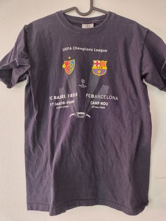T-Shirt FC Basel Barcelona Champions League Grösse S