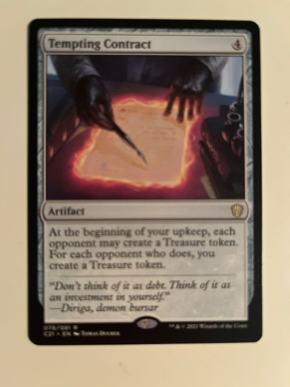 Magic The Gathering Cartes à collectionner: 1 x Tempting Contract - Magic: The Gathering - MtG – D'occasion à Kriens par Shadi1980