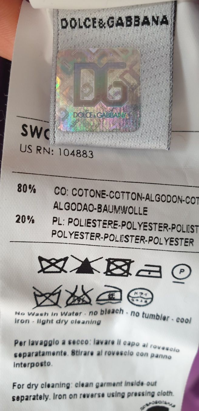Dolce & Gabbana Maglioni & Felpe: Sweatshirt DOLCE GABBANA neu Samt Gr. 40 / 42 – Nuovo e nell'imballaggio originale da Wettswil venduto da the_jr6l 1
