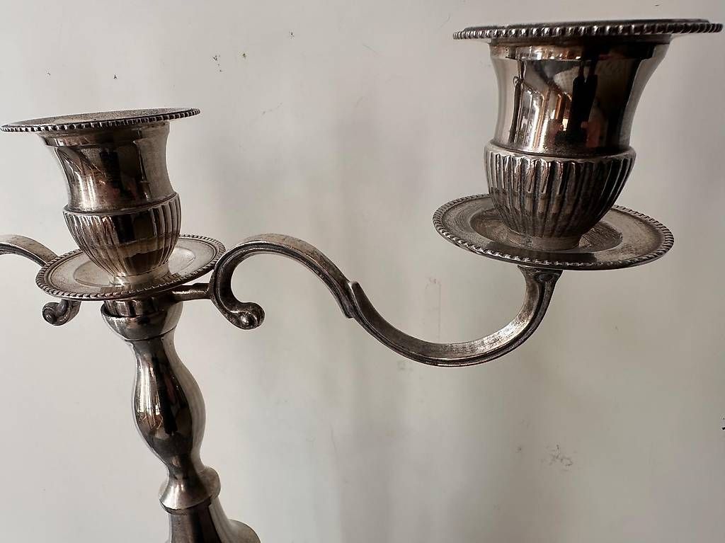 Portacandele: Sehr schöne Kerzenständer versilbert – Usato da Luzern venduto da lou4444 3