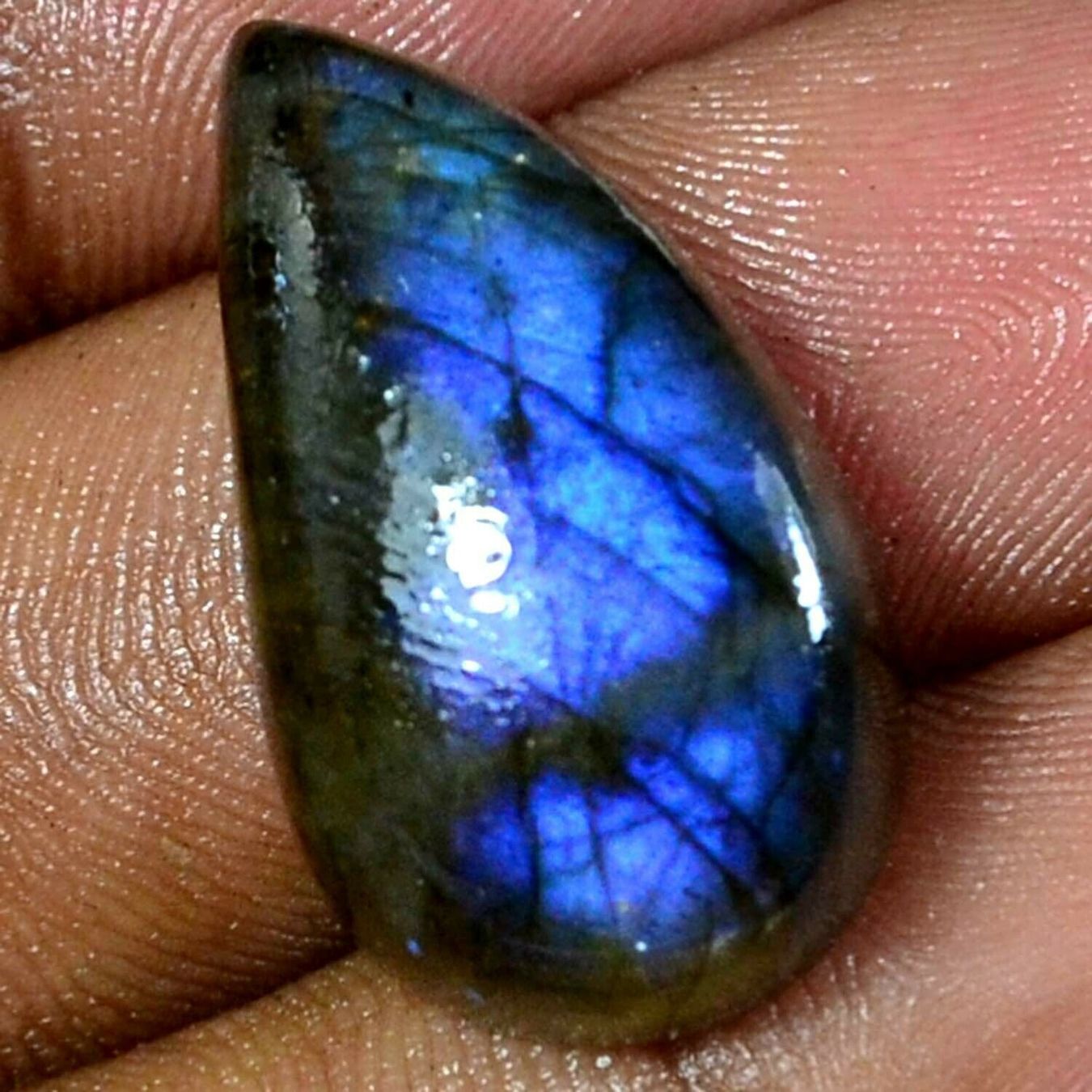 Pietre preziose: Labradorit 28.10 ct IF blaues Freiform – Nuovo e nell'imballaggio originale da zuerich venduto da Jewlsdesign 2