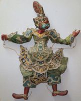 Burma Myanmar Marionette Yoke thé, Holz geschnitzt, H=58cm