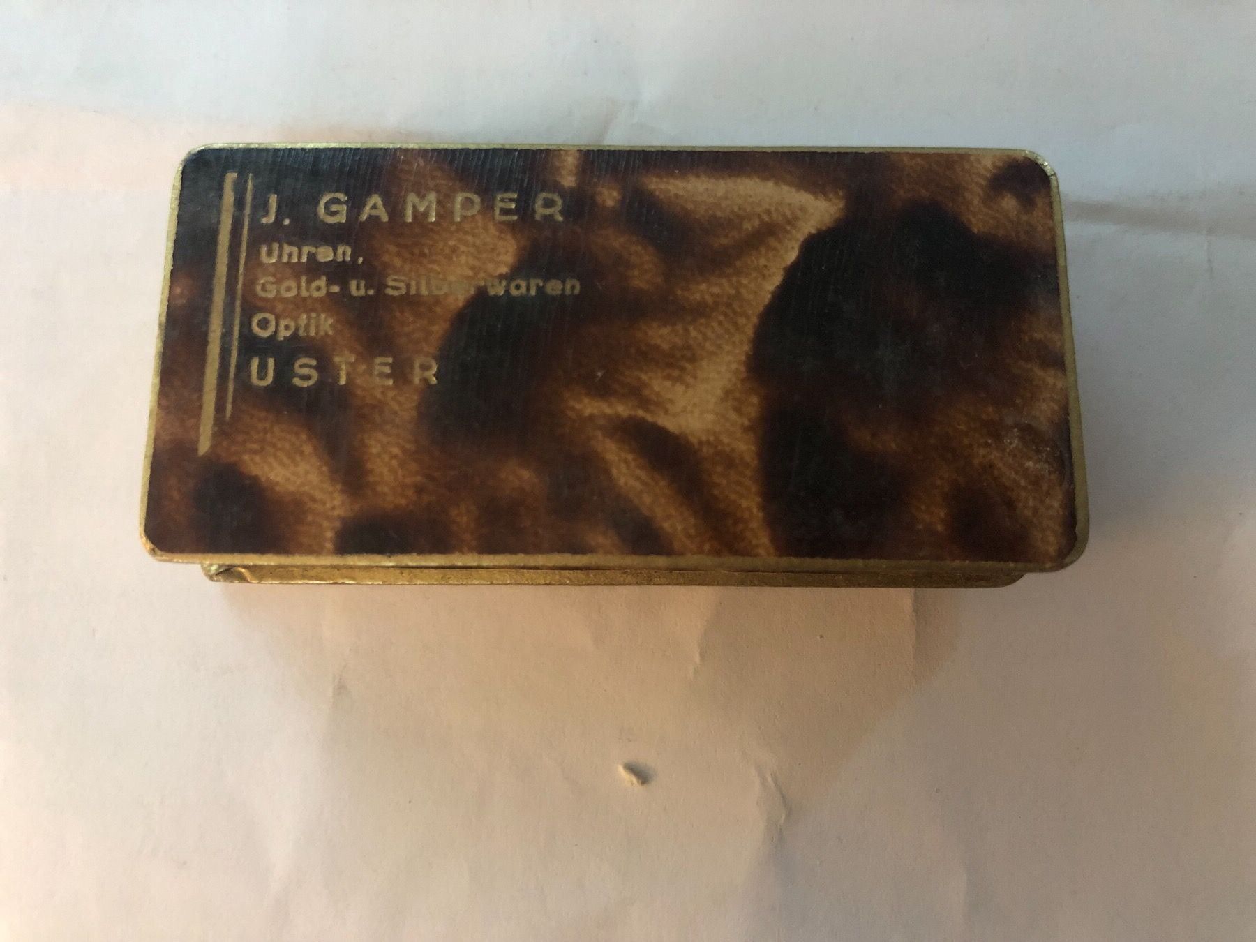 Dosen: J. Gamper Uhren Gold- & Silberwaren Schatule, Büchse – Gebraucht aus Winterthur von cheerio97 3