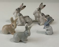 Lot de petits lapins divers 5pcs