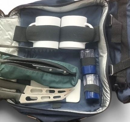 Picknickkorb für 2 Personen - Komplett ausgestattet!