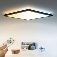 Deckenleuchte Dimmbar Fernbedienung LED Panel Eckig 24