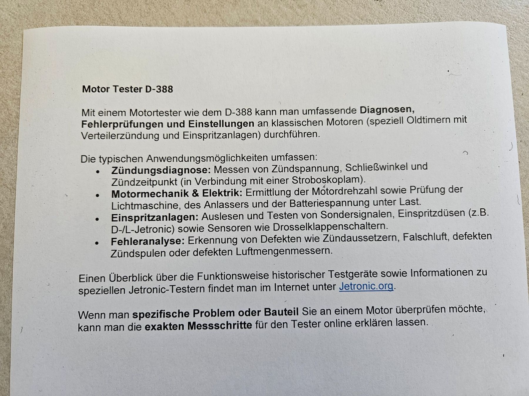 Voltcraft Messen: Oldtimer Motor Messgerät Voltcraft D-388 – Gebraucht aus Bülach von Steinmaler98 5
